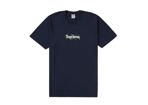 Navy Supreme T-Shirt with Camo Box Logo