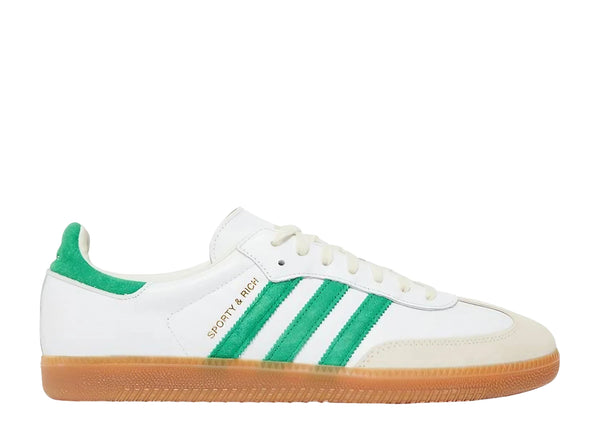 Adidas Samba OG Sporty & Rich shoes in green and white design