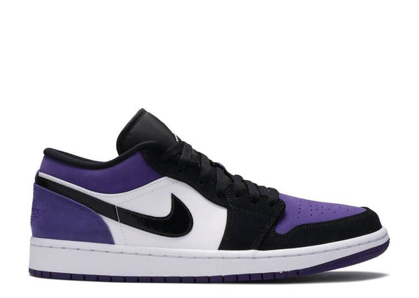 Air Jordan 1 Low Court Purple with white accents