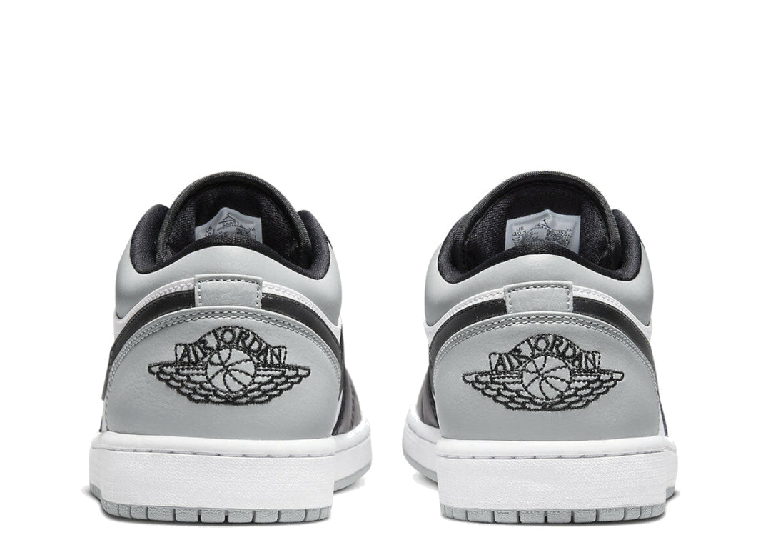Air Jordan 1 Low Shadow Toe in grey and white color scheme