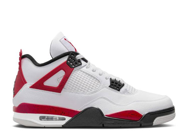 Air Jordan 4 Retro Red Cement in white and red colorway