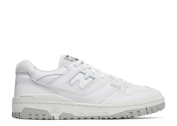 Side view of New Balance 550 White Grey