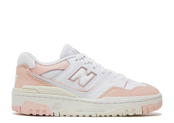 New Balance 550 White Pink Sea Salt (GS) sneakers in white and pink