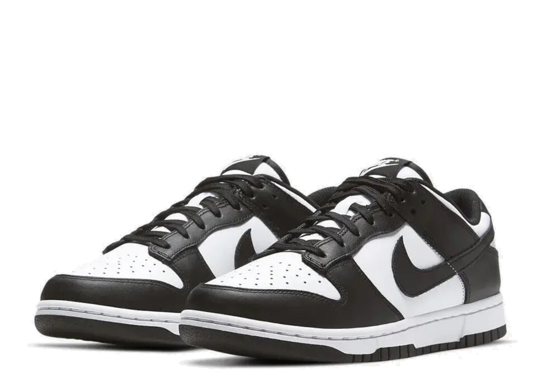 Nike Dunk Low Retro in black and white color scheme