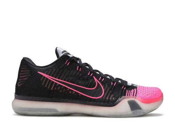 Nike Kobe 10 Elite Mambacurial low model in black and pink
